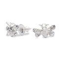 - Bumble Bee Silver Stud Earrings