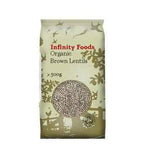 Infinity Foods Organic Whole Brown Lentils