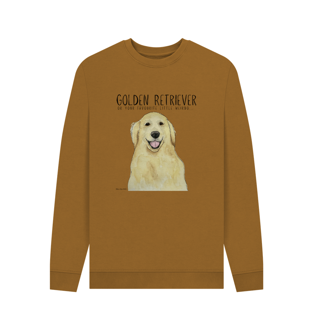 Golden Retriever Vibes: Sustainable Men’s Sweatshirt