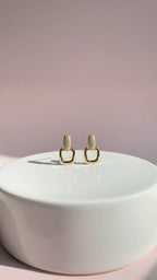 Square Pavé Drop & Dangle Earrings