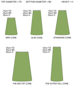 Mustard flowers Velvet cone lampshade, extra tall lampshade