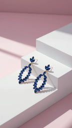 Oval Crystal Drop & Dangle Earrings