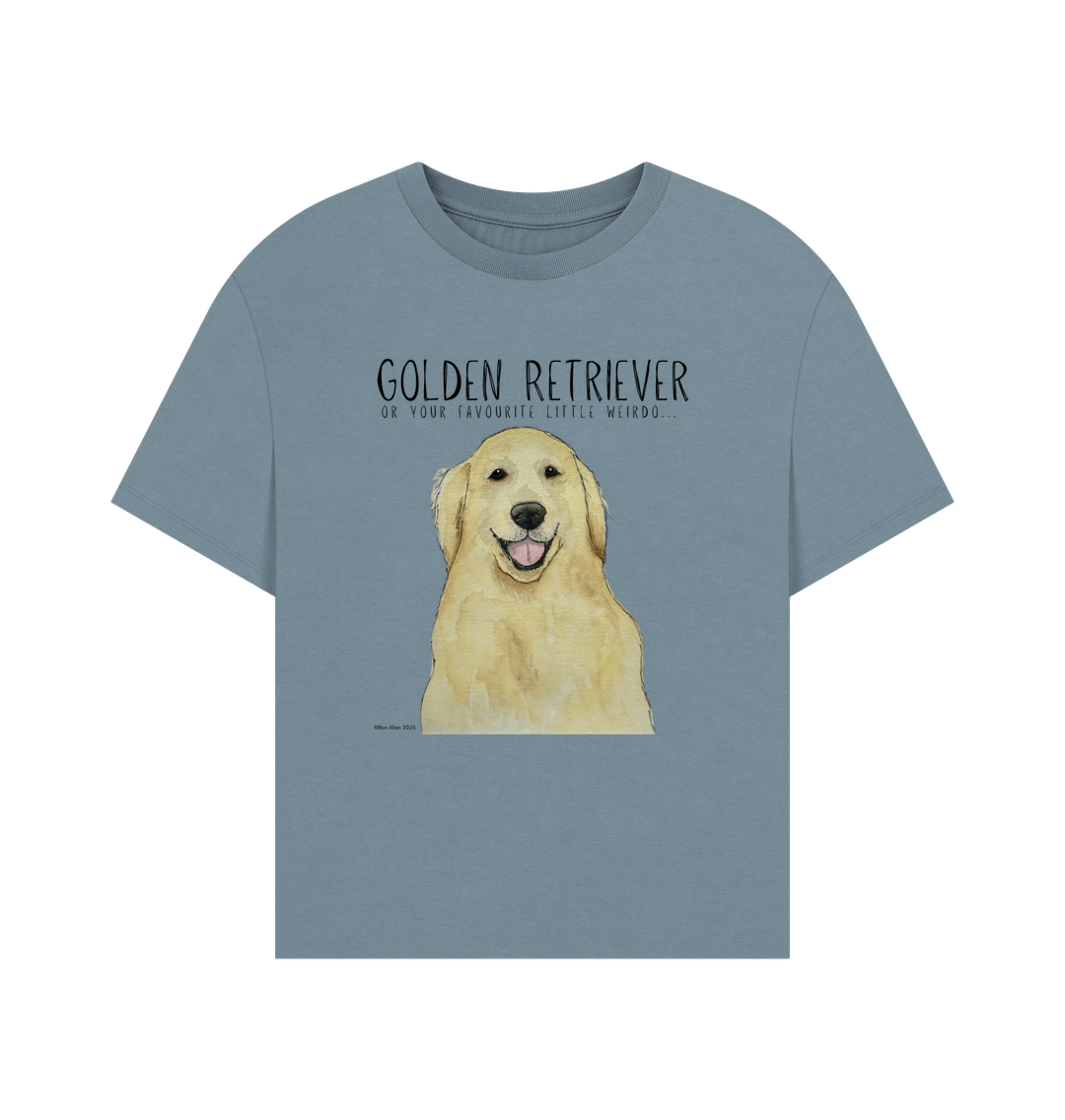 Golden Retriever Vibes: Sustainable Women’s Relaxed Fit T-Shirt