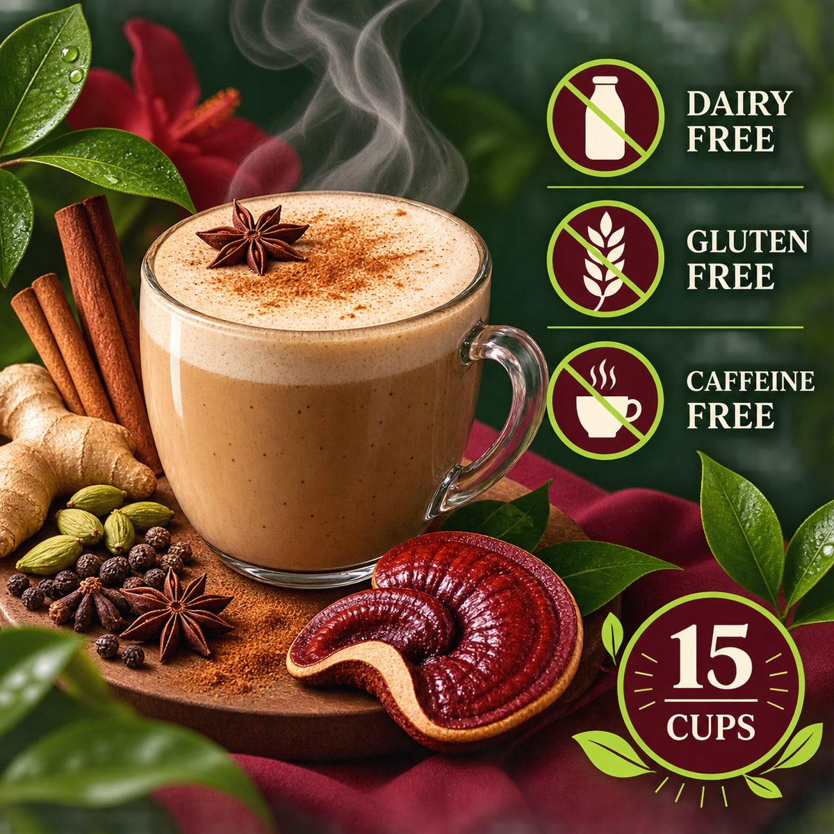 Organic Chai Latte with Reishi - Barista