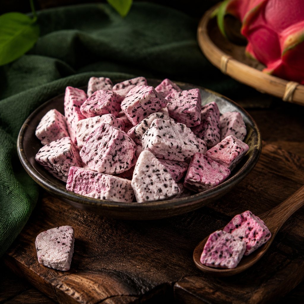 Freeze Dried Dragon Fruit Chunks