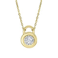 Elements Gold Bezel Set Necklace