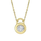 Elements Gold Bezel Set Necklace