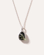 Green Amber ELEMENT Pendant Necklace