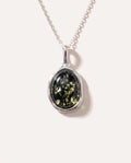 Green Amber ELEMENT Pendant Necklace