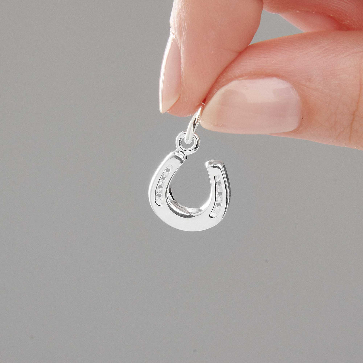 - Horse Shoe Lucky Silver Charm