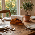 Handcrafted Olive Wood Napkin & Paper Holders | 5 Distinctive Styles