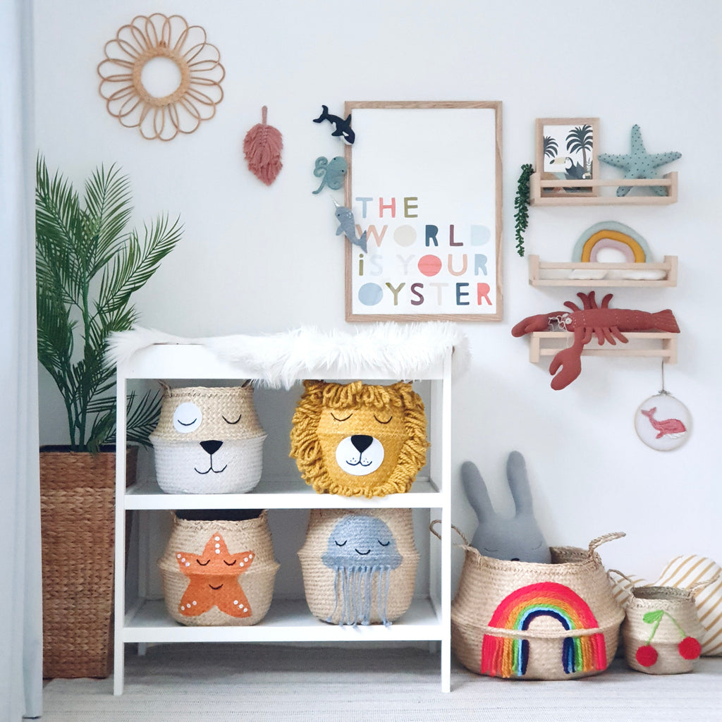 - Yellow Lion Basket - Large