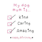 My dog mum is…card