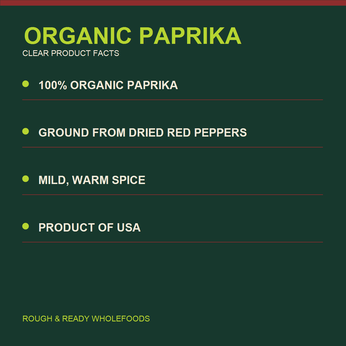 Infinity Foods Organic Paprika