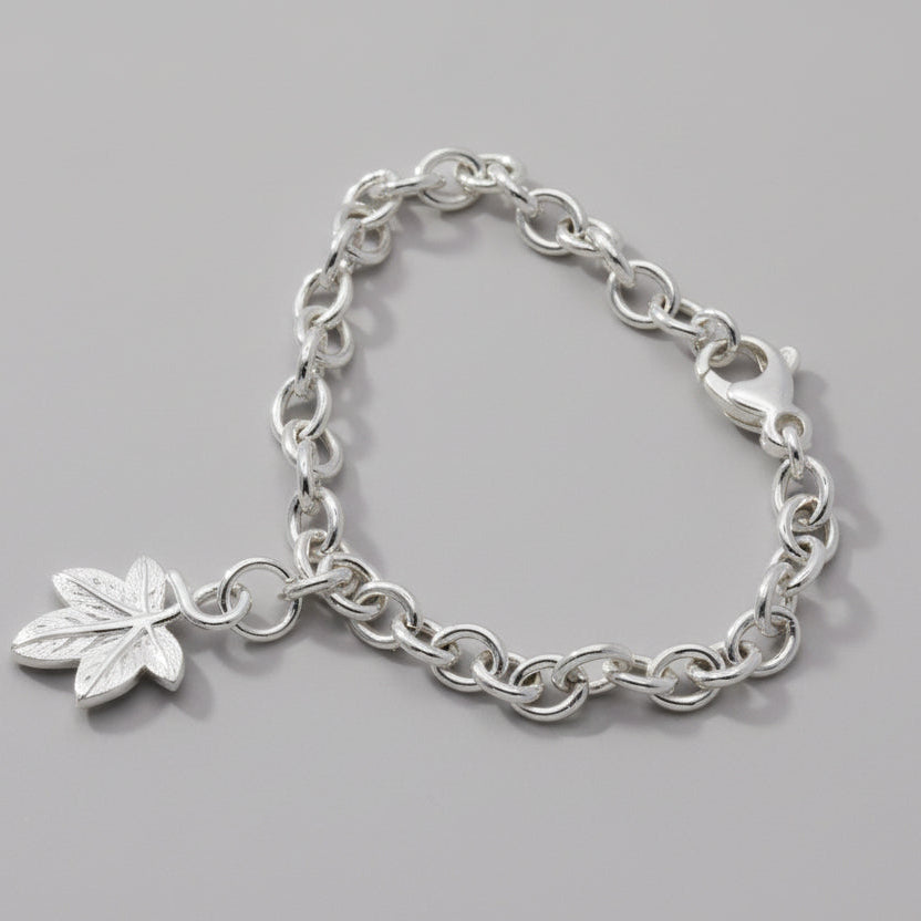 - Ivy Leaf Silver Charm