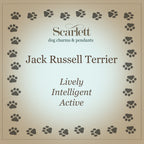 Jack Russell Terrier Personalised Silver Dog Tag Necklace