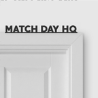 MATCH DAY HQ door topper and door tag