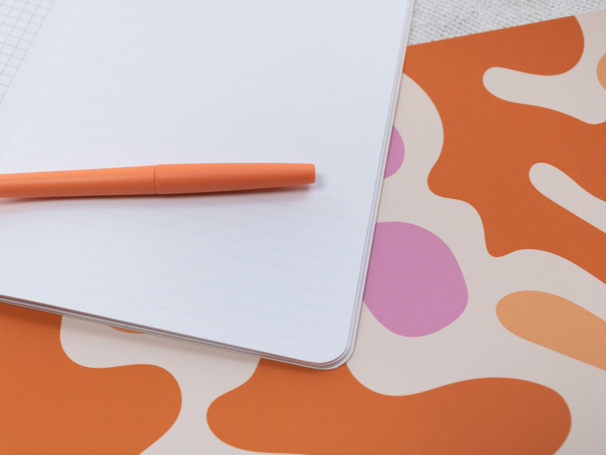 A5 Handmade Notebook with Abstract Design