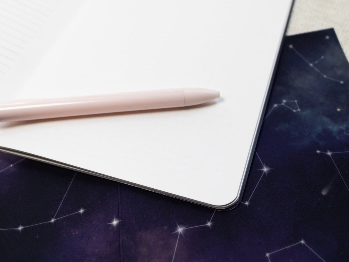 A5 Handmade Notebook with Cosmic Design