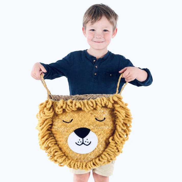 - Yellow Lion Basket - Large