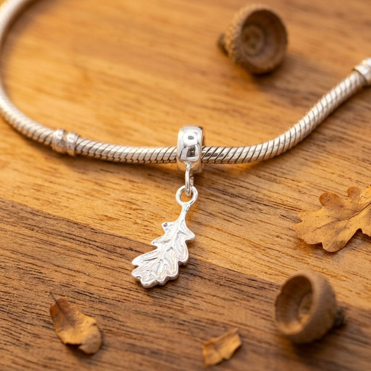 - Oak Leaf Silver Charm