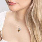 Beginnings Cascading Hearts Drop Pendant