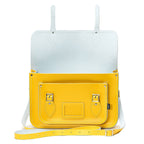 Handmade Leather Satchel - Pastel Daffodil Yellow