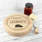 Personalised Extra Mature Wooden Cheese Board Set
