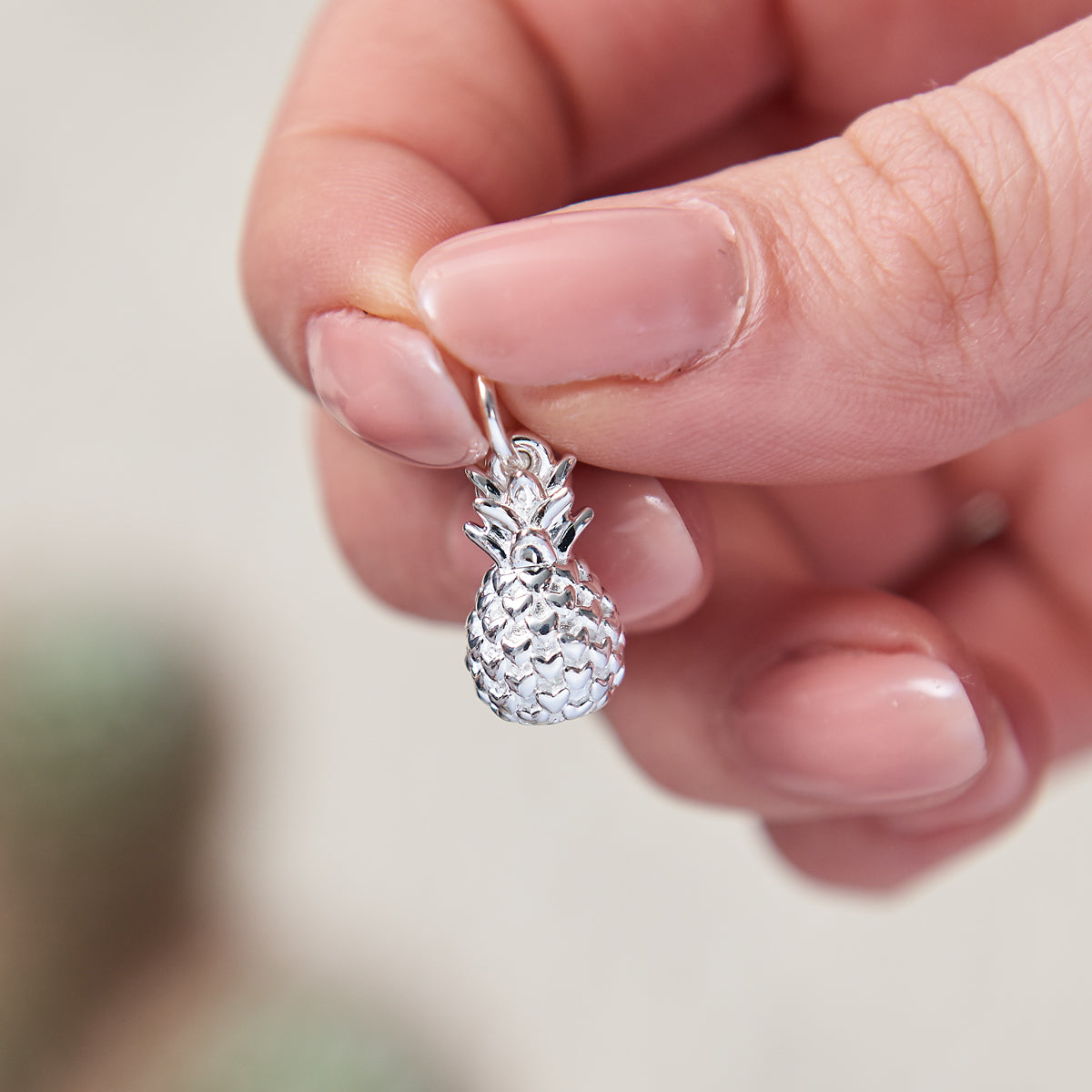 - Pineapple Silver Charm