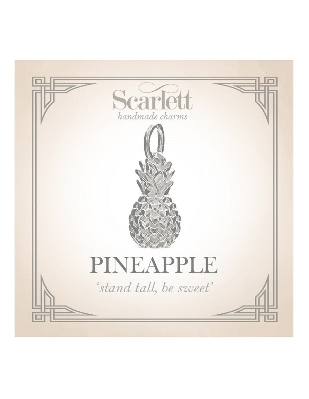 - Pineapple Silver Charm