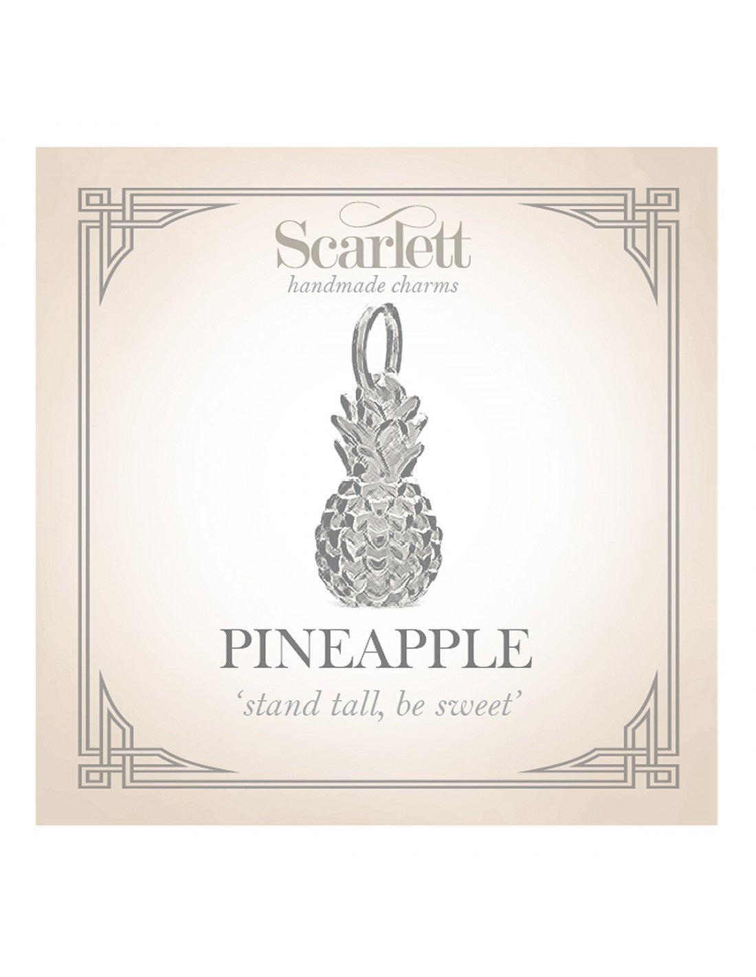 - Pineapple Silver Charm