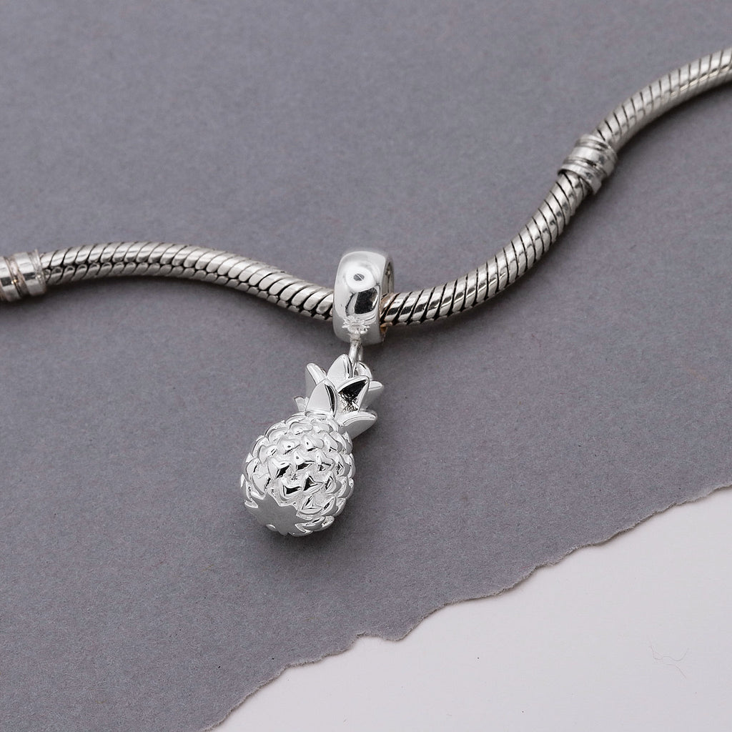 - Pineapple Silver Charm