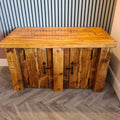 Fish Tank Stand - Redwood Aquarium Unit with Storage