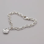 - Rose Flower Personalised  Silver Charm
