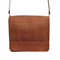 Soft Tannery Leather Messenger - Tan