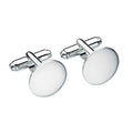 Beginnings Plain Round Cufflinks