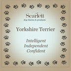 Yorkshire Terrier Personalised Silver Dog Tag Necklace